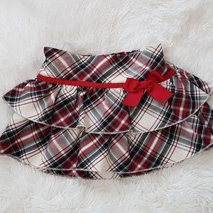 Plaid Skirt with ruffles